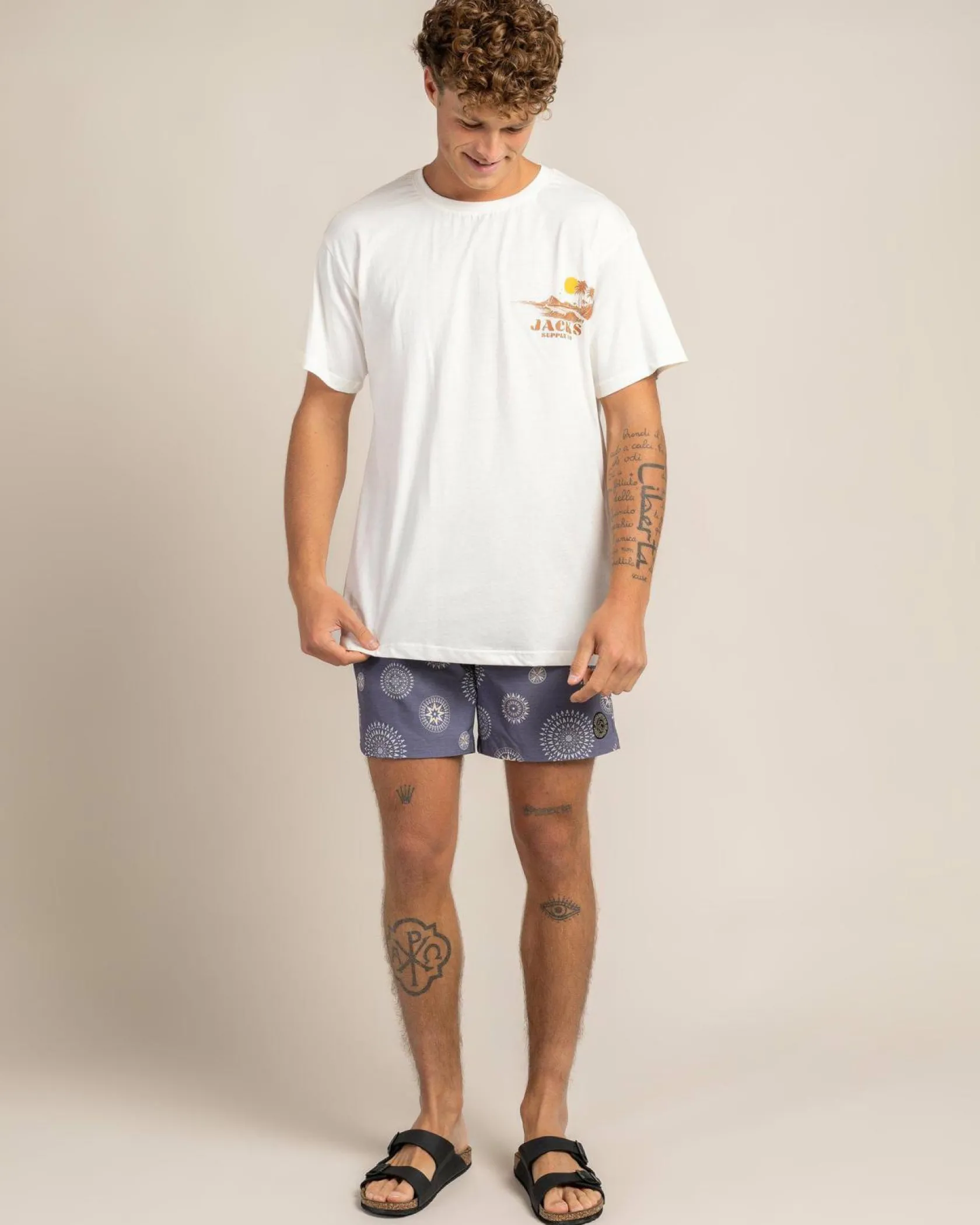 Jacks Dunescape T-Shirt Off White Discount