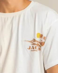 Jacks Dunescape T-Shirt Off White Discount
