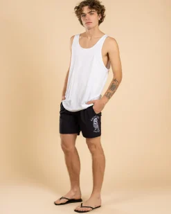 Salty Life Dutchman Elastic Waist Board Shorts Black Online