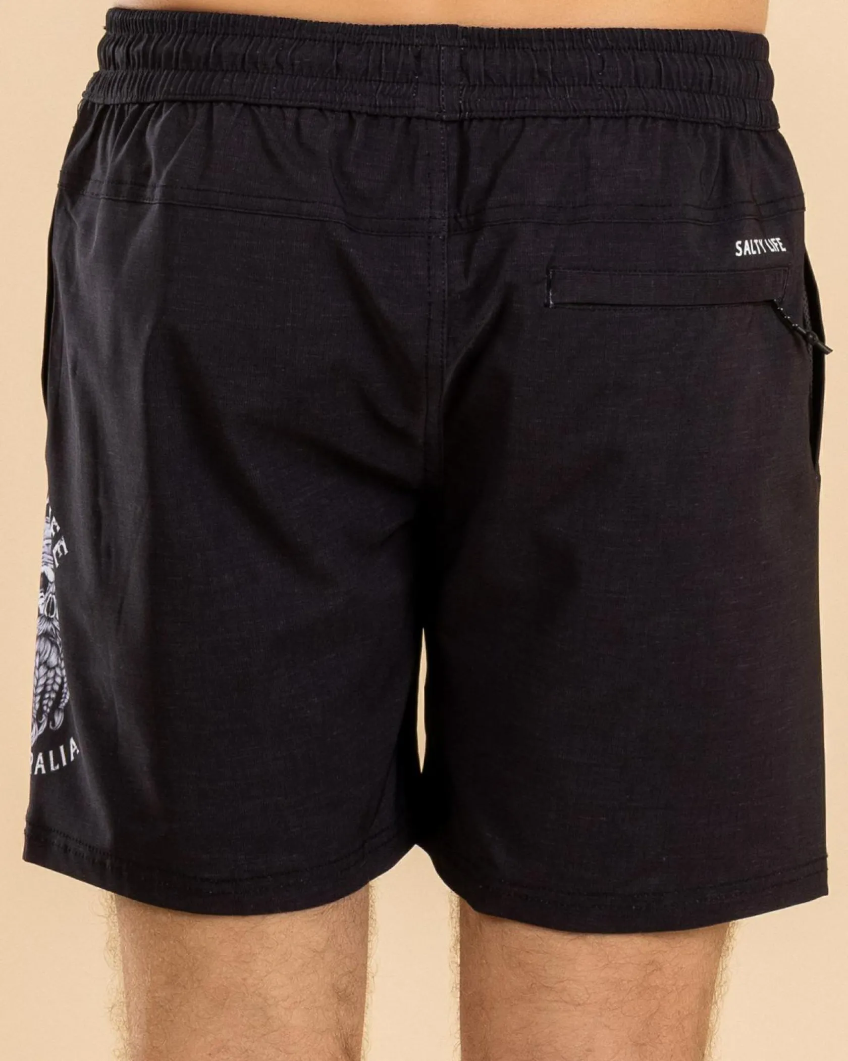 Salty Life Dutchman Elastic Waist Board Shorts Black Online