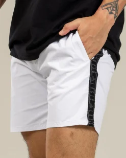 Lucid Echo Elastic Waist Shorts White Online