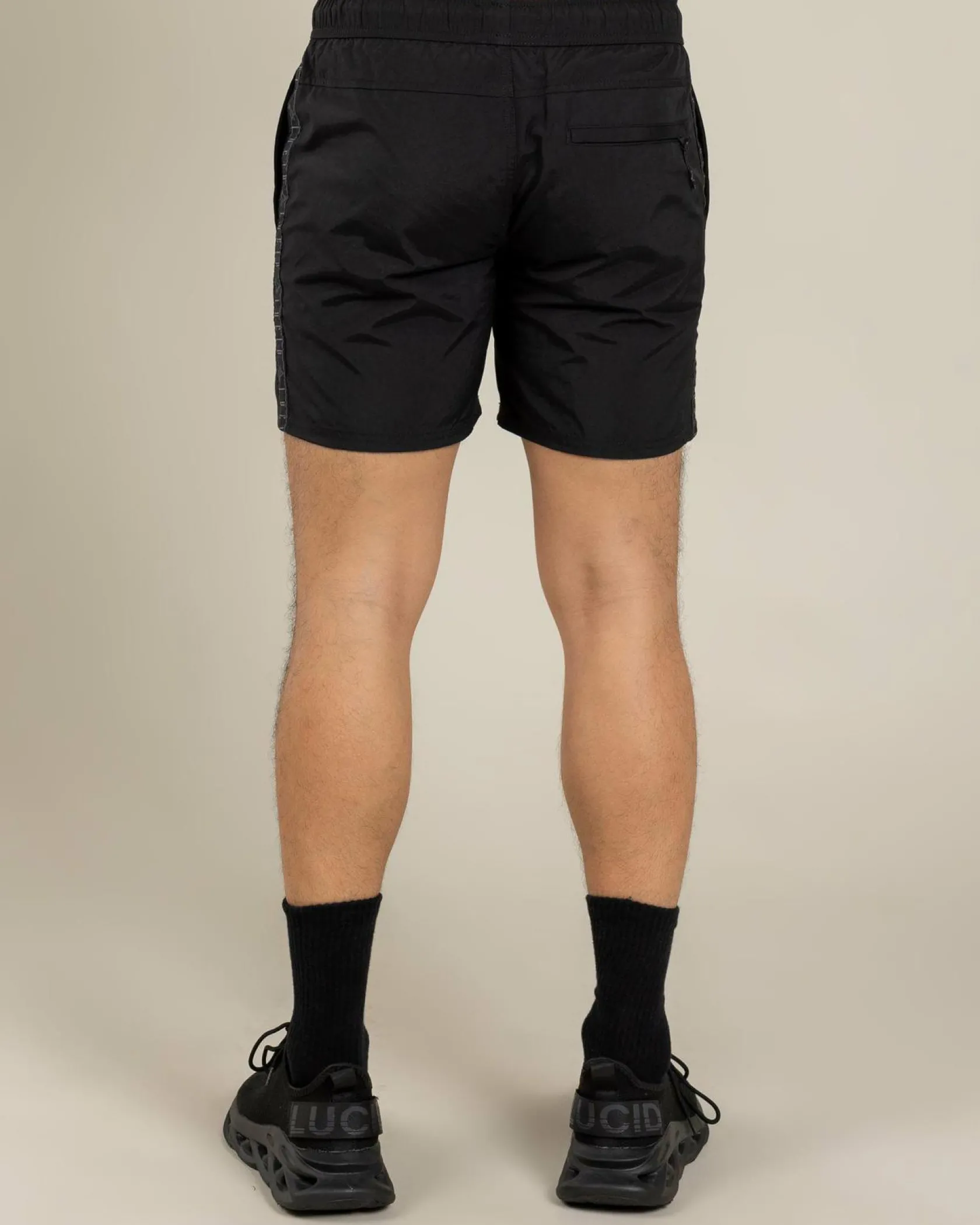 Lucid Echo Elastic Waist Shorts Black Outlet