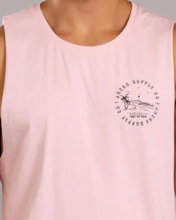 Jacks Eden's Path Muscle Tank Pink Acid Outlet
