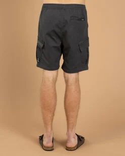 Jacks Edition Elastic Waist Shorts Asphalt Sale