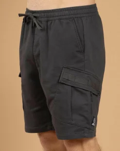 Jacks Edition Elastic Waist Shorts Asphalt Sale