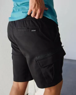 Jacks Edition Elastic Waist Shorts Black Sale