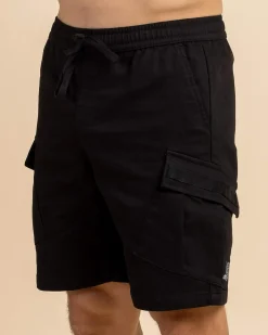 Jacks Edition Elastic Waist Shorts Black Sale