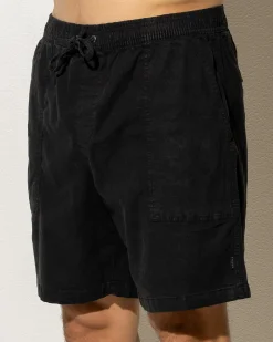Silent Theory Elastic Patch Pocket Shorts Black