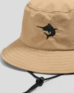 Salty Life Elements Wide Brim Hat Washed Khaki Online