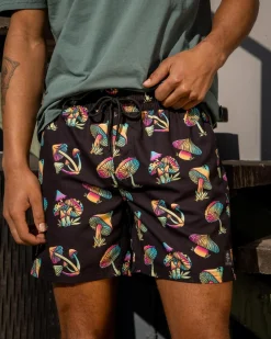 Lucid Elevation Elastic Waist Shorts Black