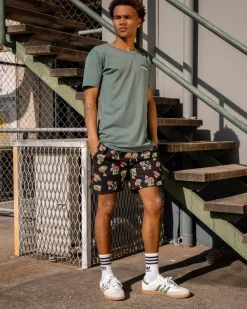 Lucid Elevation Elastic Waist Shorts Black