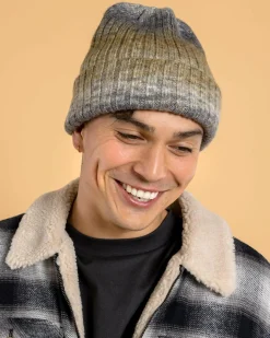 Jacks Elevation Two Way Beanie Grey / Navy / Tan Clearance
