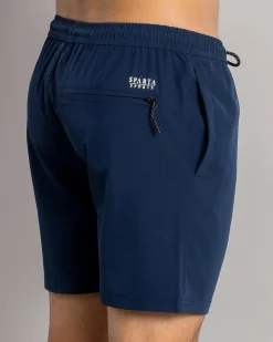 Sparta Elite Elastic Waist Shorts Deep Blue Discount
