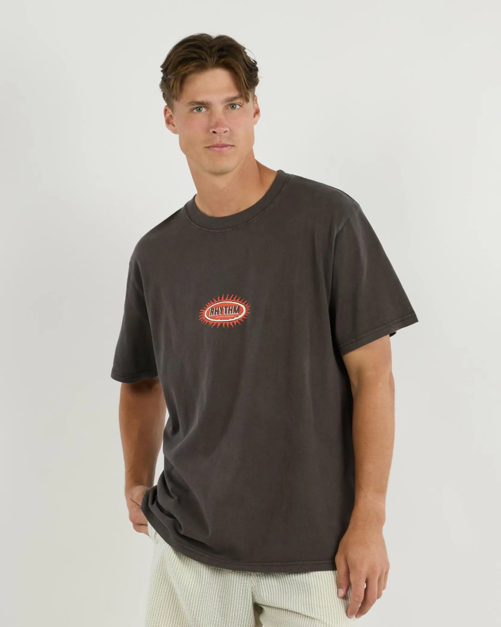 Rhythm Ellipse Sun T-Shirt Black Discount