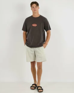 Rhythm Ellipse Sun T-Shirt Black Discount