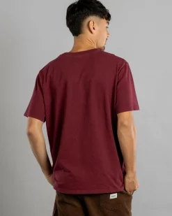 Rhythm Ellipse Sun T-Shirt Merlot New