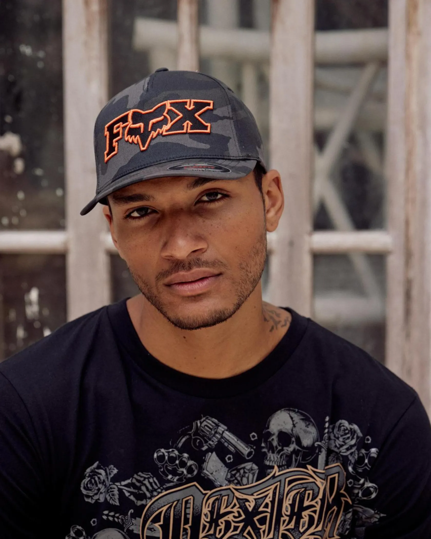 Fox Ellipsoid Flexfit Cap Black/ Camo Best