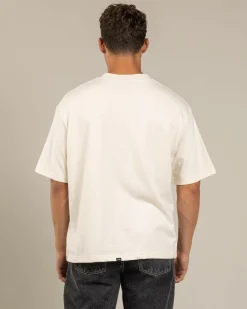 Thrills Embro Box Fit Oversize Cropped T-Shirt Unbleached Best