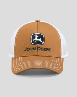 John Deere Embroidered Trucker Cap Brown/white Online