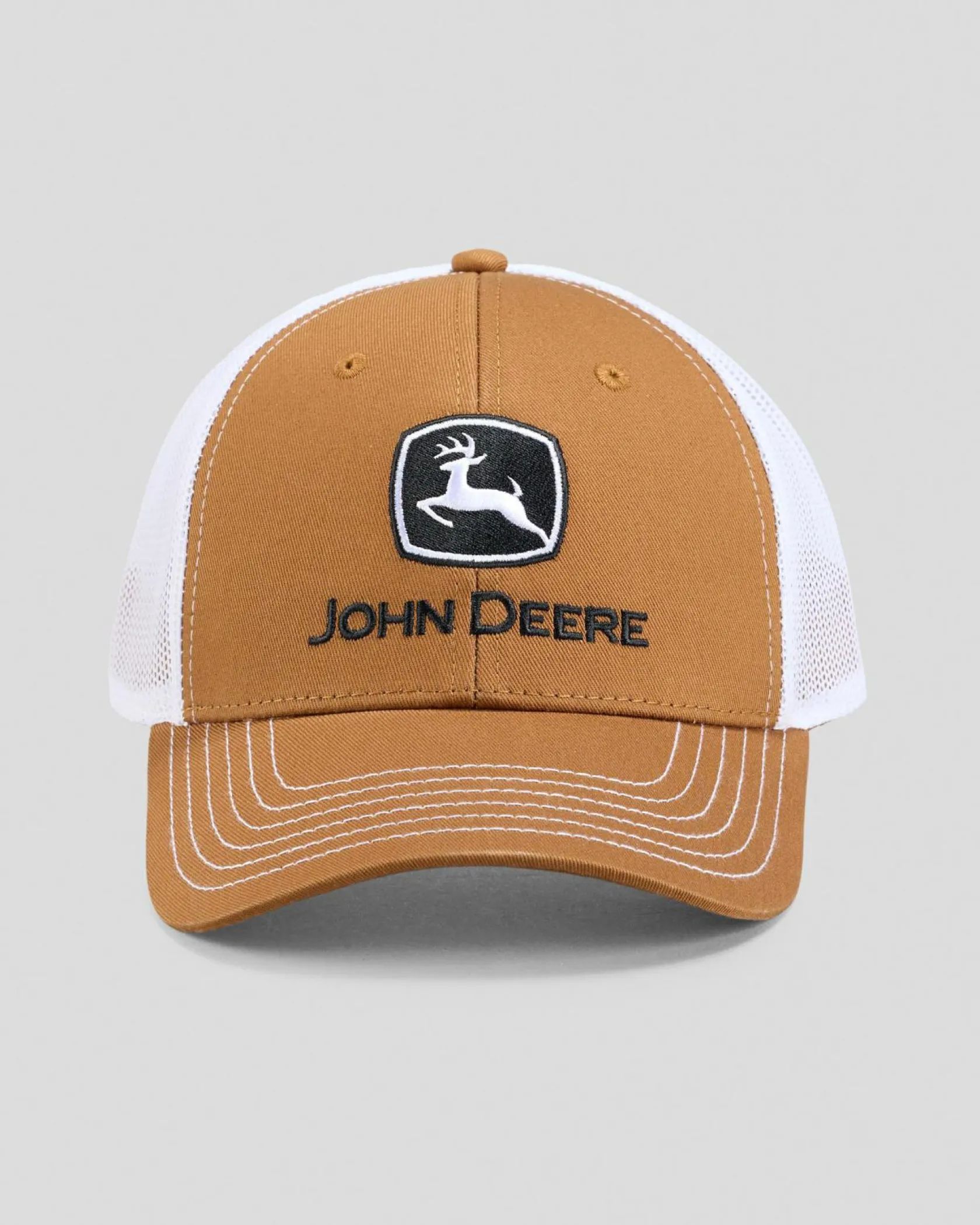 John Deere Embroidered Trucker Cap Brown/white Online