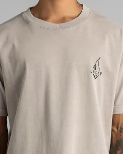 Lucid Encircle T-Shirt Washed Stone Outlet