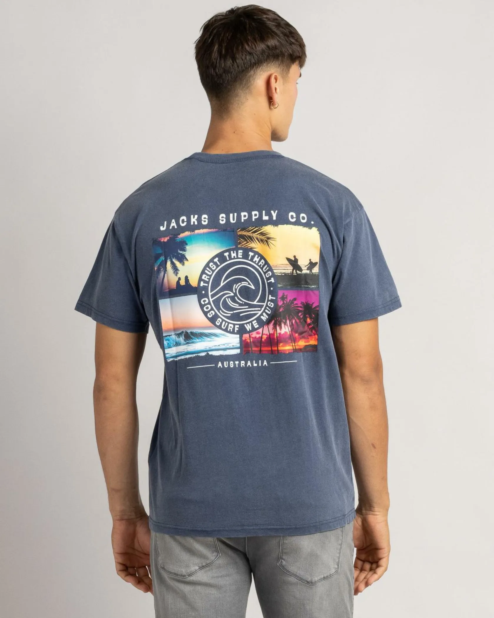 Jacks Endless Summer T-Shirt Washed Indigo Hot