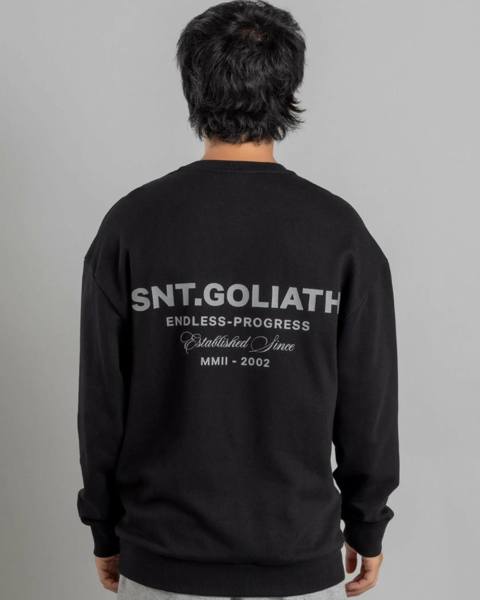 St. Goliath Endless Sweatshirt Washed Black Sale