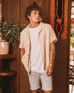 Rhythm Ensenada Short Sleeve Shirt Natural Hot
