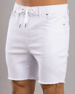 Skylark Ensnare Elastic Waist Shorts Optic White Outlet