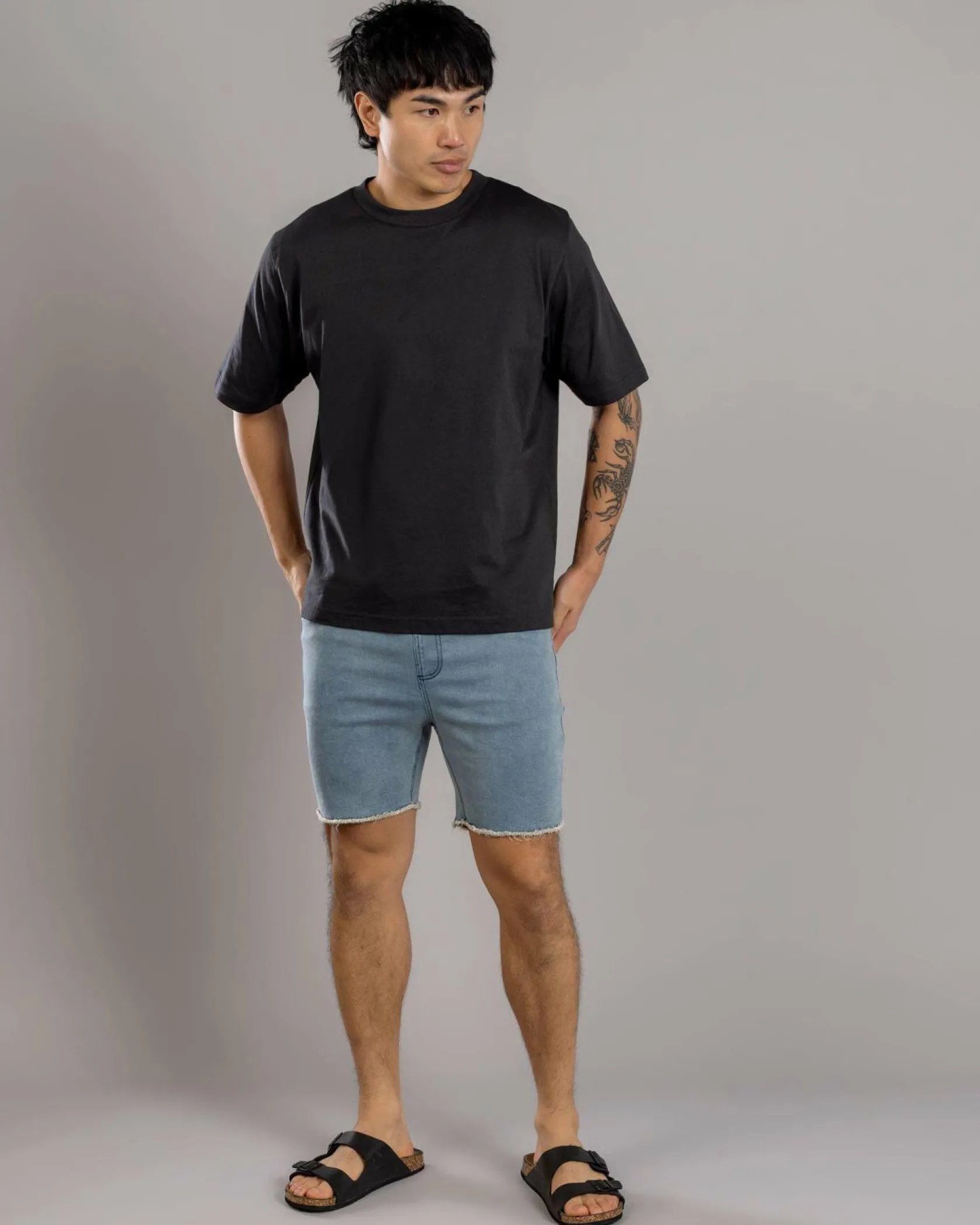 Skylark Ensnare Elastic Waist Shorts Blue