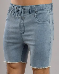 Skylark Ensnare Elastic Waist Shorts Blue