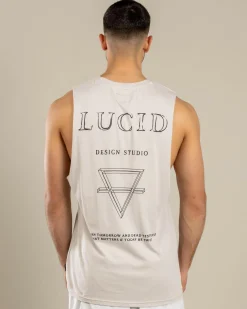 Lucid Envelop Muscle Tank Stone Discount