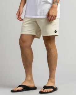 RVCA Escape Elastic Cord Shorts Latte Online
