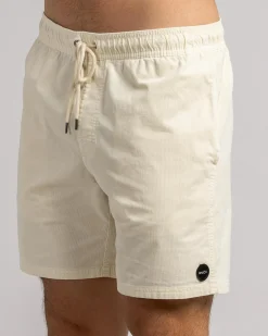 RVCA Escape Elastic Cord Shorts Latte Online