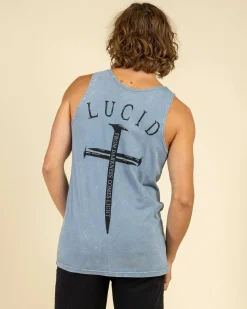 Lucid Essence Singlet Blue Wash Best