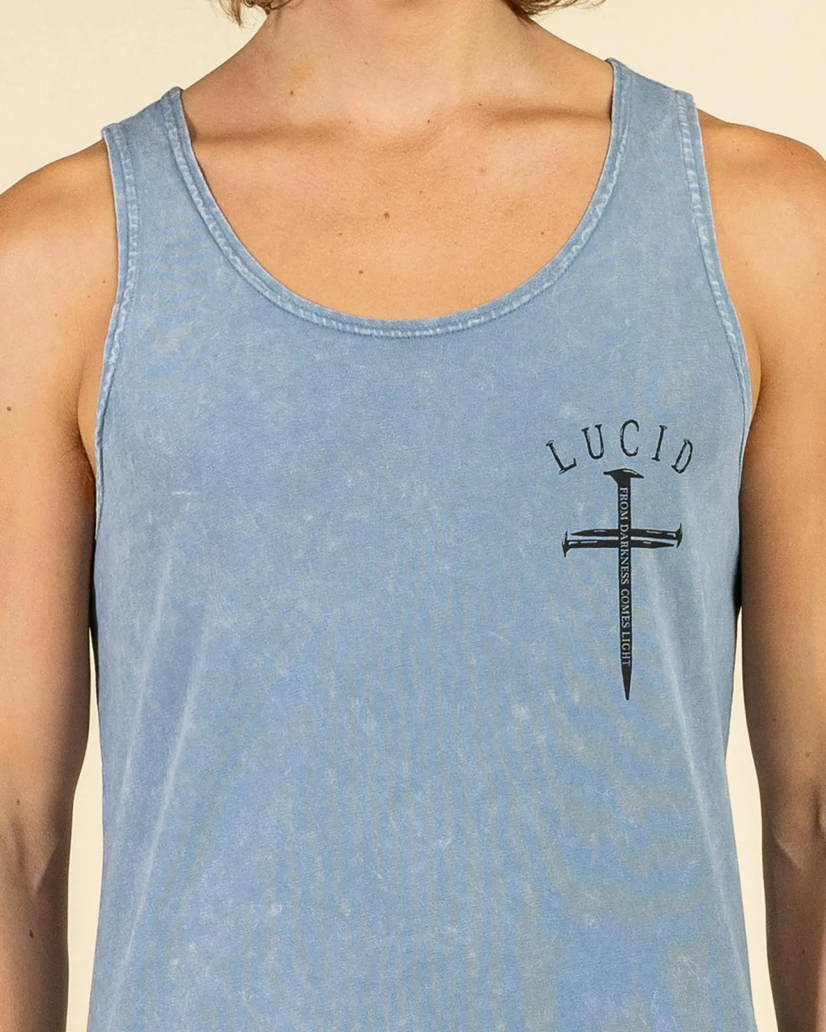 Lucid Essence Singlet Blue Wash Best