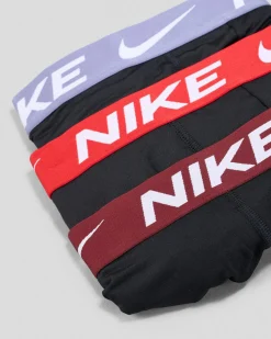 Nike Essential Micro Boxer Brief 3 Pack Black - World Indigo/university Red/dark Red Wb Sale