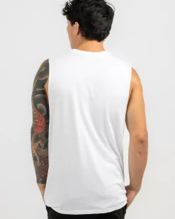 Lucid Essential Muscle Tank White Outlet