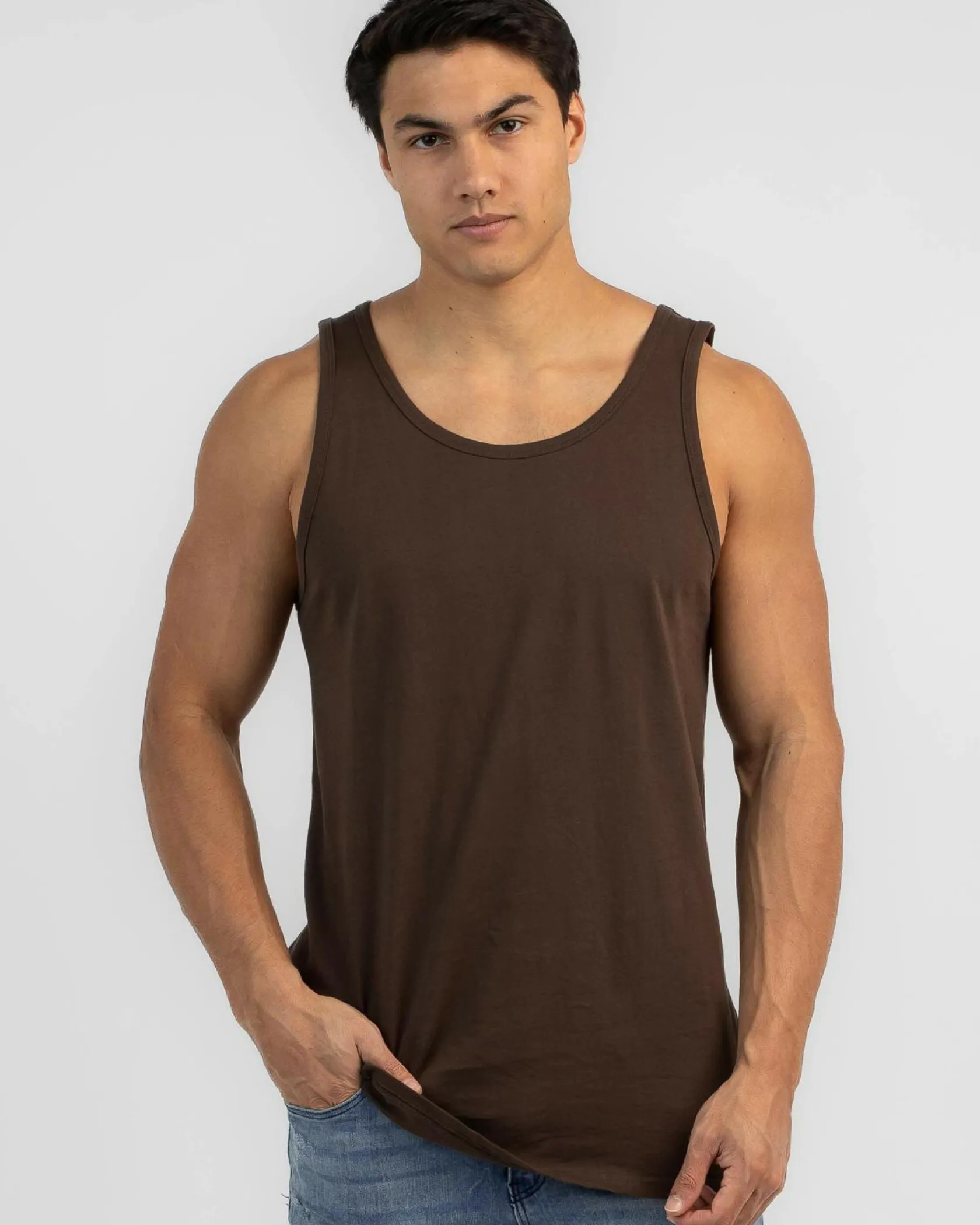 Lucid Essential Singlet Chocolate New