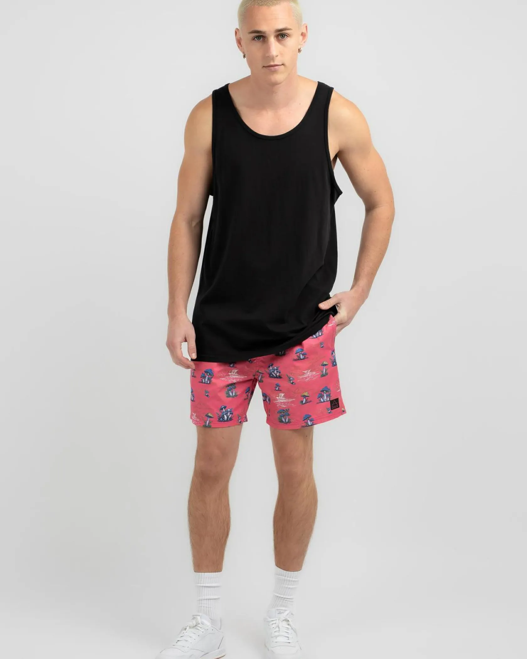 Lucid Essential Singlet Black Wash Discount
