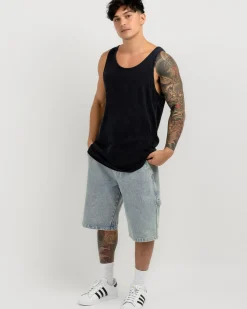 Lucid Essential Singlet Navy Wash Discount