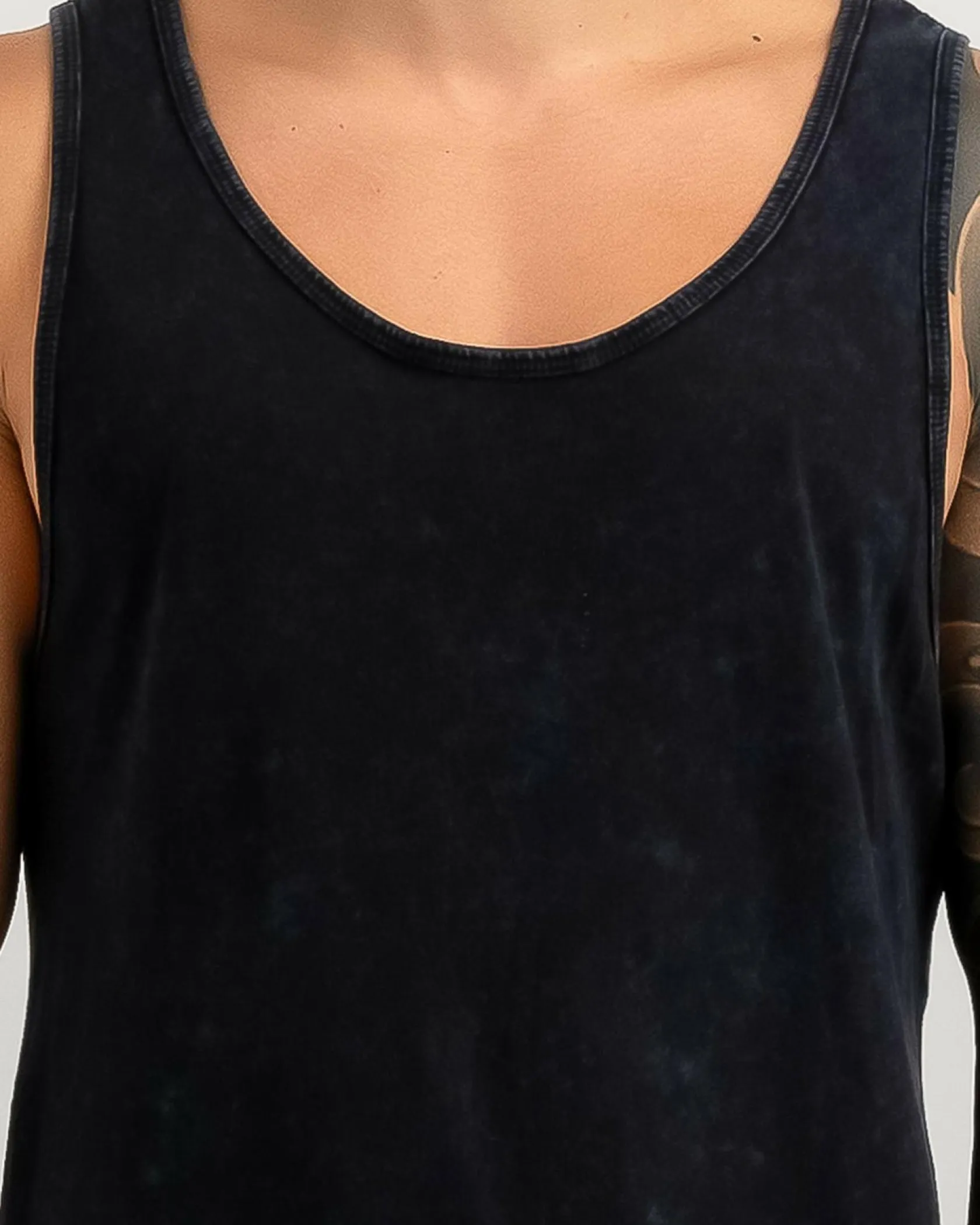 Lucid Essential Singlet Navy Wash Discount