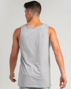 Lucid Essential Singlet Light Grey Marle Online