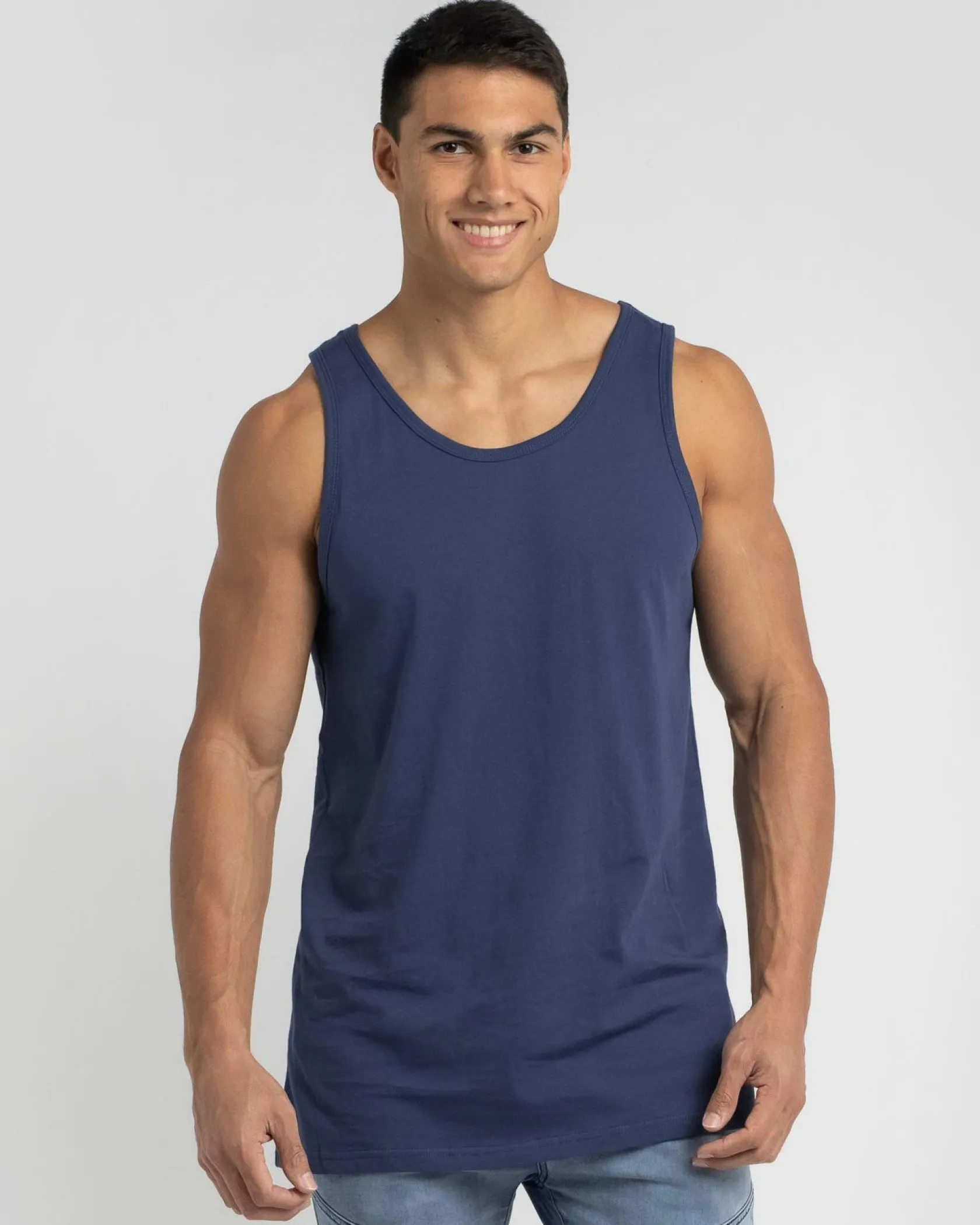 Lucid Essential Singlet Slate Blue Sale