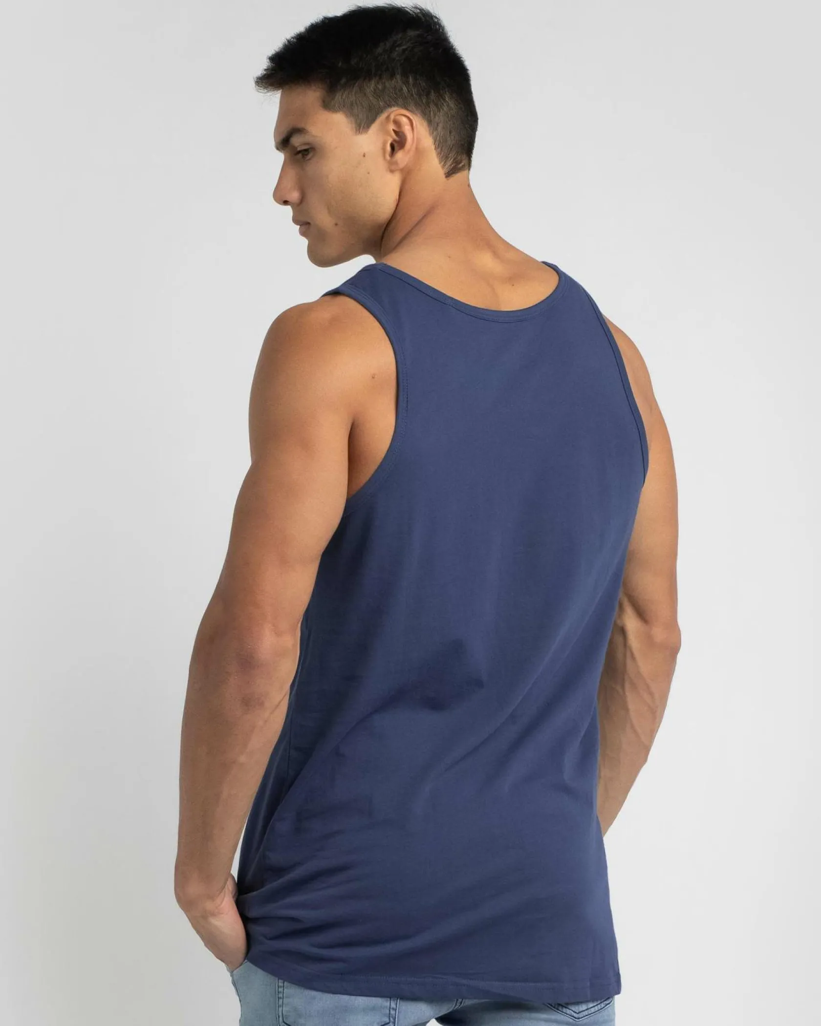 Lucid Essential Singlet Slate Blue Sale