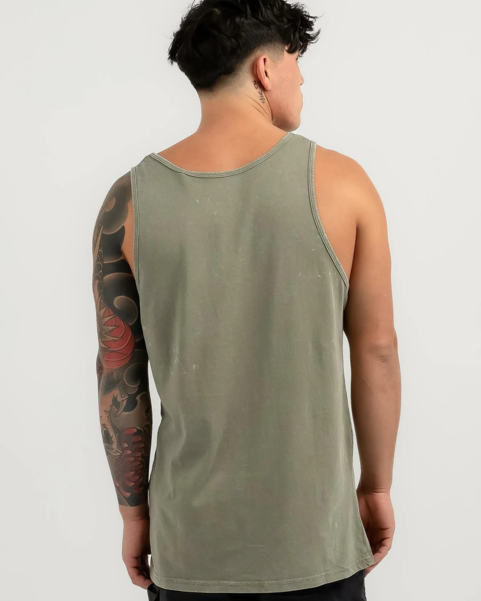 Lucid Essential Singlet Olive Wash Discount