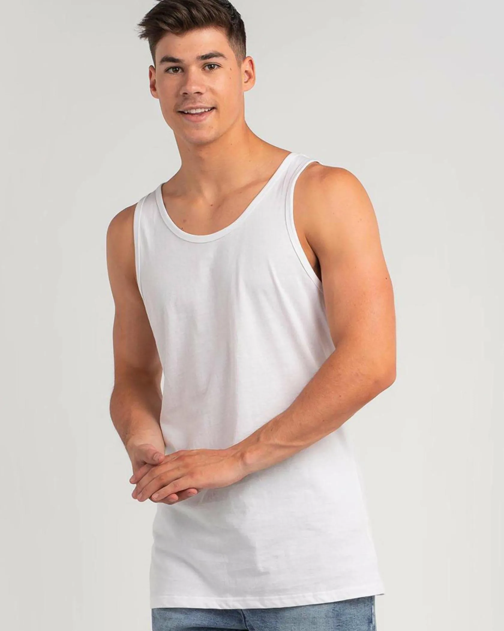 Lucid Essential Singlet White Discount