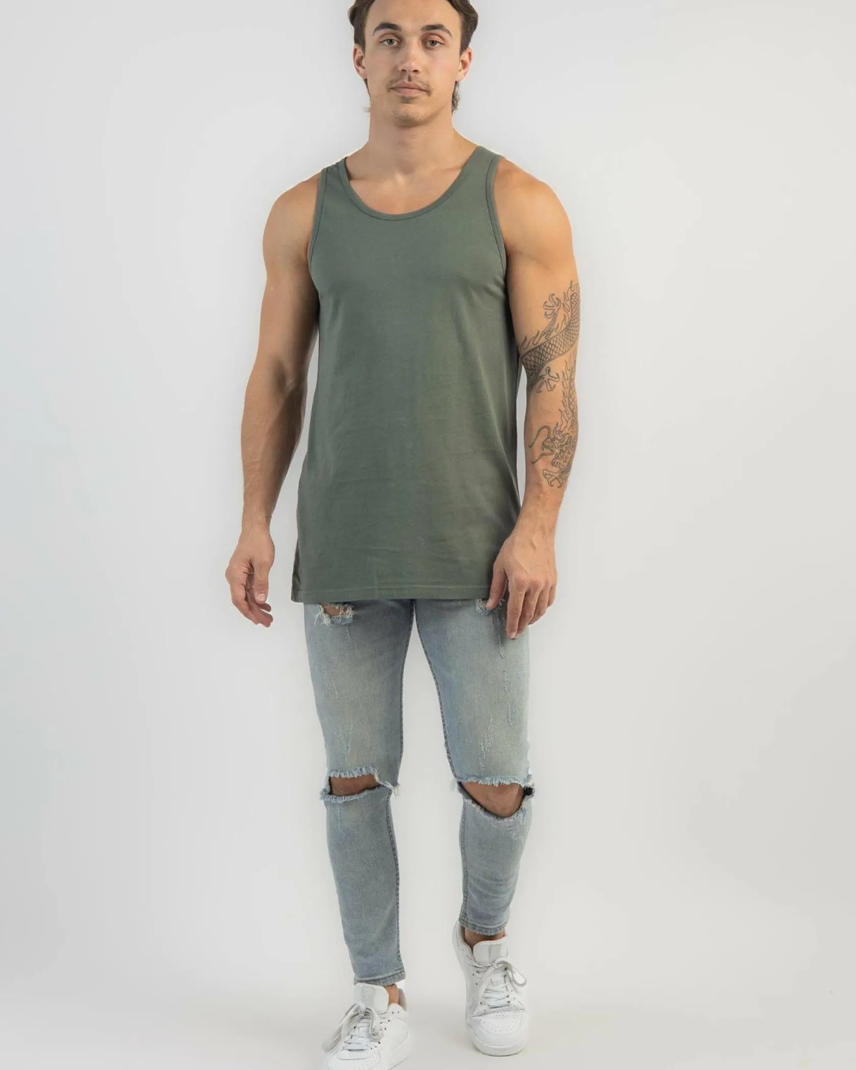 Lucid Essential Singlet Mineral Green Outlet