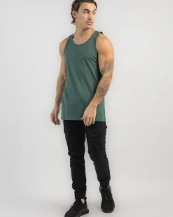 Lucid Essential Singlet Petrol New