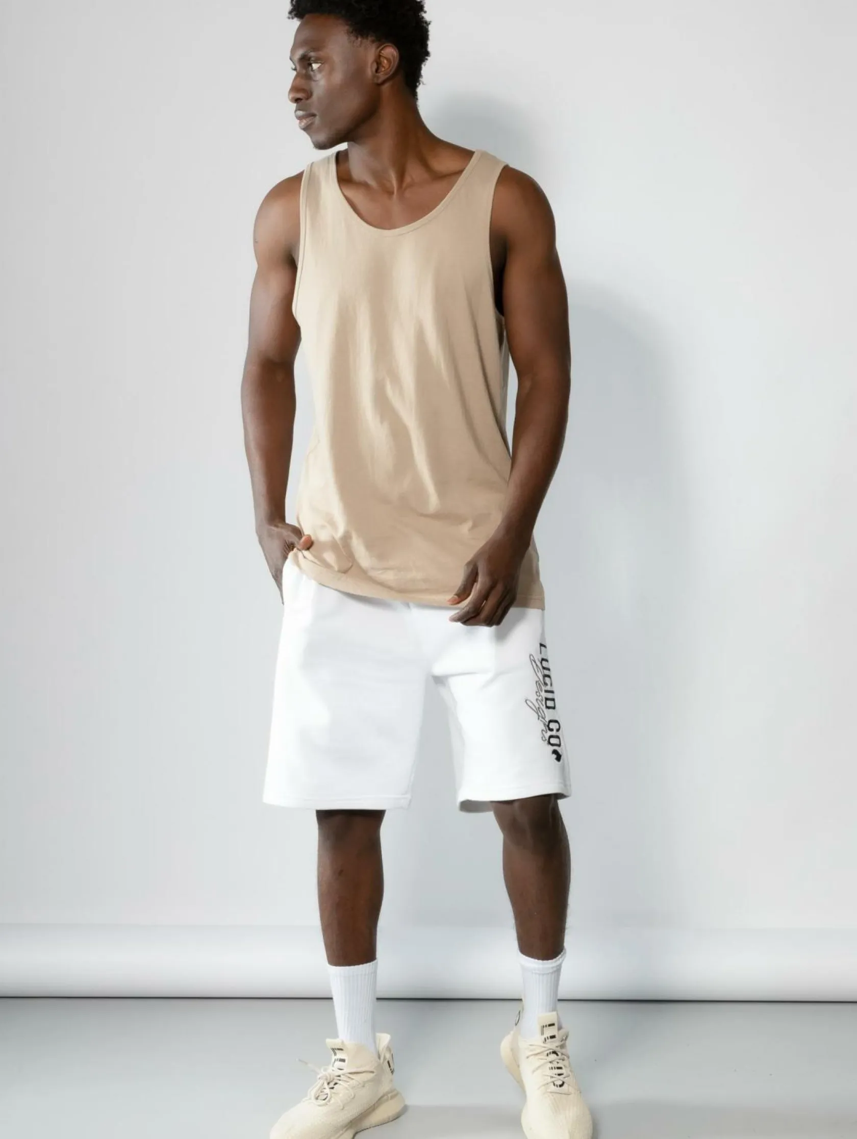 Lucid Essential Singlet Sand New